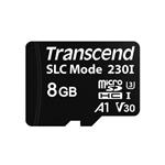 Transcend 8GB microSDHC230I UHS-I U3 V30 A1 (Class 10) 3D TLC (SLC mode) průmyslová paměťová karta,