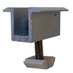 Aluminum center panel mount including screw