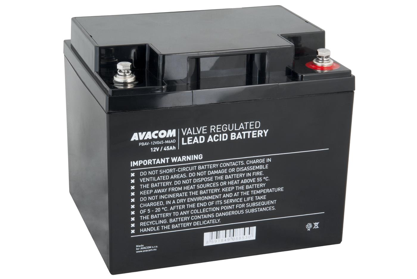 Avacom Baterie 12v 45ah M6 Deepcycle (pbav-12v045-m6ad) 