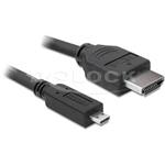 Delock HDMI 1.4 kabel A/D samec/samec, délka 1 metr