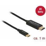 Delock Kabel USB Type-C na HDMI (DP Alt Mód) 4K 60 Hz 1 m koaxial