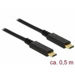 Delock USB 3.1 Gen 2 (10 Gbps) kabel Type-C na Type-C 0,5 m 3 A E-Marker