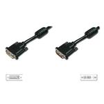 Digitus DVI extension cable, DVI(24+1), 2x ferrit M/F, 5.0m, DVI-D Dual Link, bl