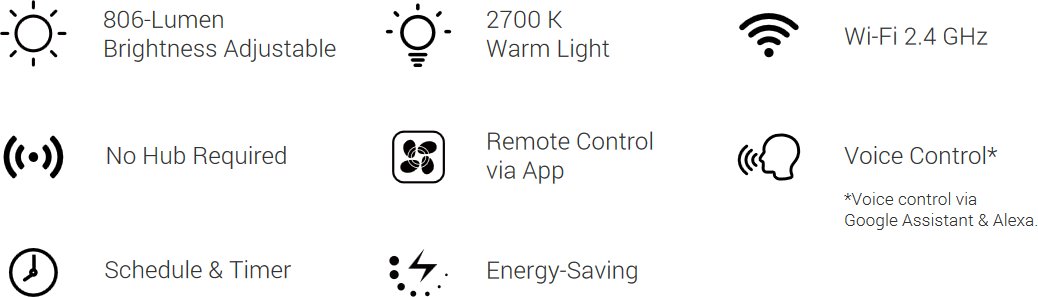 Ezviz CS-HAL-LB1-LWAW - Smart bulb white E27 8W | Discomp