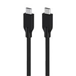 GENIUS charging cable ACCC2CC-3A, 100cm, USB-C to USB-C, 3A, PD60W, braided, black