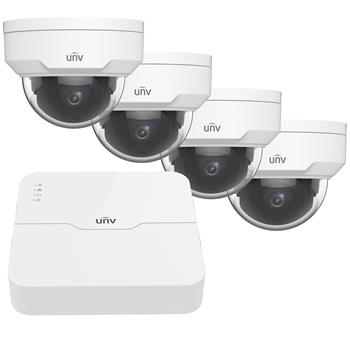 UNV IP KIT, NVR NVR301-04LB-P4 + 4x IP dome camera IPC322LR3-VSPF28-D ...