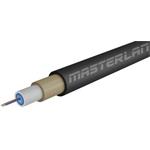 Masterlan Air1 fiber optic cable - 2vl 9/125, air-blowen, SM, HDPE, black, G657A1, 1m