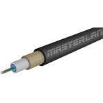 Masterlan Air1 fiber optic cable - 4vl 9/125, air-blowen, SM, HDPE, black, G657A1, 1m