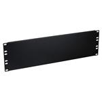 Masterlan blind cover panel 3U, black