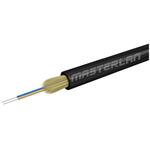 Masterlan DROPX universal fiber optic drop cable - 2F 9/125, SM, LSZH, black, G657A2, 1m