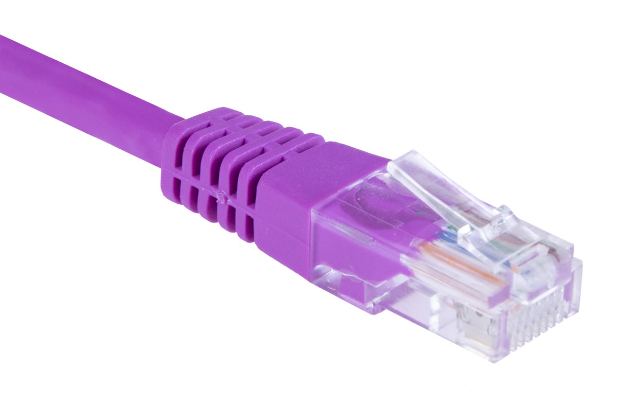 Masterlan patch kabel UTP, Cat5e, 5m, fialový