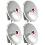 MikroTik MTAD-5G-30D3, mANT30, 30dBi Parabolic Dish antenna Dual 5GHz, 2x RPSMA, standard type mount - 4pack