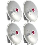 MikroTik MTAD-5G-30D3-PA, mANT30, 30dBi Parabolic Dish antenna Dual 5GHz, 2x RPSMA, precision aligmnent mount - 4 PACK