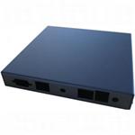 Mounting box CASE1D1BLKU, 2x LAN, USB, Black