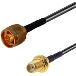 Pigtail RF240 0,5m - SMA female / N male