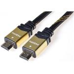 PremiumCord GOLD HDMI High Speed + Ethernet kabel, zlacené konektory, 1,5m