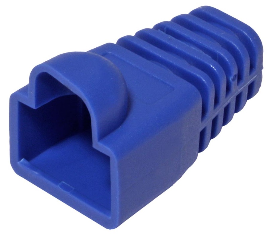 Protective cap for RJ45 with cut, blue color | Discomp - networking ...