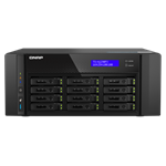 QNAP TS-h1290FX-7302P-128G (AMD EPYC, 128GB ECC RAM, 12x 2,5" U.2, 2x M.2 NVMe, 2x 2,5GbE, 2x 25GbE)