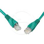 Solarix patch cable CAT5E UTP PVC 0,5m green snag-proof