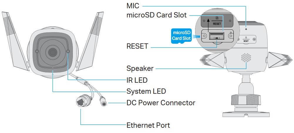 Cámara Ip Wifi Exterior Tp-link Tapo C310 + Micro Sd 64gb