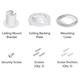 Ubiquiti UVC-G3-F-C-3 Ceiling mount accessory for UVC-G3-FLEX, 3-Pack