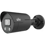 UNV IP bullet camera - IPC2124LE-ADF28KMC-WL-BLACK, 4MP, 2.8mm, IR + LED, Speaker, EasyStar, Black