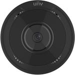 UNV IP fisheye camera - IPC815SB-ADF14K-I0-BLACK, 5MP, 1.4mm, Audio, Alarm, Prime, Black