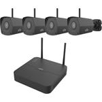 UNV IP WiFi KIT, NVR NVR301-04LS3-W + 4x IP bullet camera IPC2122LB-AF28WK-G-BLACK, 2MP